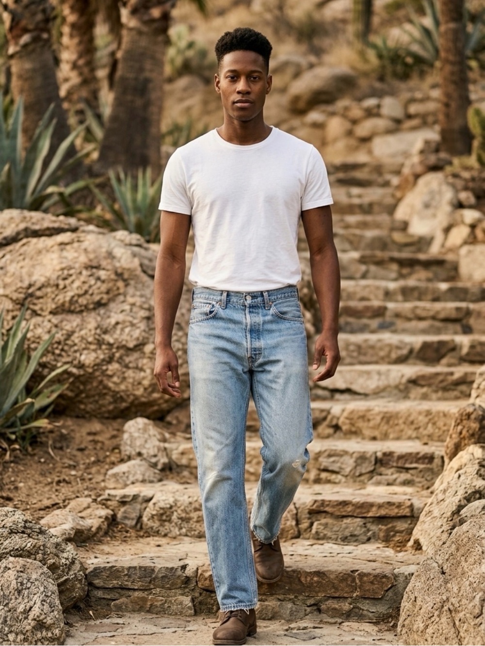 Vintage Levi’s 501 Light Wash Jeans Y2K Relaxed Fit Distressed Denim 32x30